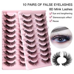 Halloween Eyelashes Extension Multilayer Thick Faux Mink Eyelash Natural Dramatic Messy Fox Eye Lashes