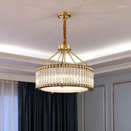 Pendant Lamps Modern Crystal Gold Ceiling Chandeliers Led Hang Lamp Chandelier Lighting For Living Room Bedroom Indoor Light Cristal Lustre