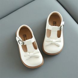 Sneakers Spring Kids Toddler Baby T Strap Princess Leather Shoes Child Little Girls Mary Janes White Dress 1 2 3 4 5 6 7 Years 220920