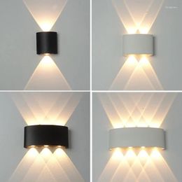 Wall Lamps 4W 6W 8W 10W 12W LED Light Outdoor Waterproof Garden Fence Indoor Fashion Lamp For Bedroom Bedside Living Room Stairs