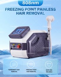 2023 Non-invasive Laser Freezing Intelligent System Safe and Efficient 755 808 1064 NM Hair Removal Beauty Instrument