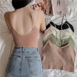 Bustiers & Corsets Fashion Women's Club Tank Tops Solid Strappy Sleevless Camisoles Tube Crop Top Bralette Casual Sexy Ladies Summer Tanks