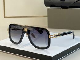 Sunglasses For GRAND BEM Men Summer Style Anti-Ultraviolet Retro Plate Rectangle Frame Fashion Glasses Random Box