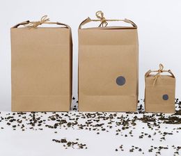 Rice paper bag Tea packaging cardboard paper bag weddings kraft paper bags Food Storage Standing Packing RRE14398