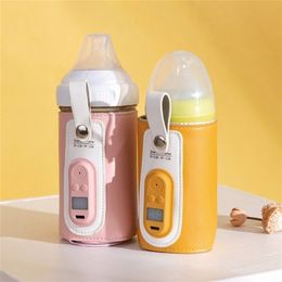 USB Baby Bottle Warmer Milk Warmer Infant Feeding Bottle Heating Cover Insulation Thermostat Food Heater 220920