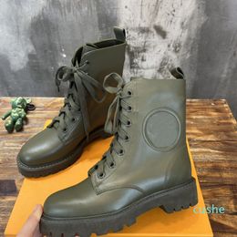 2022 Boot Biker Desertr Winter Shoes Designer Women Ankel Fashion Martin Booties Platform Size 35-41