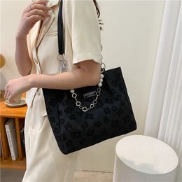HBP Womens bag large capacity handbag women fashion cross body purses simple pearl ring tote black bags