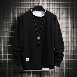 Men's Hoodies Sweatshirts Solid Colour Sweatshirt Harajuku Autumn Spring Hoody Casual Hoodie Cotton Streetwear Clothes 220919