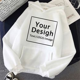 Men's Hoodies Sweatshirts Custom Print Diy Text Picture Women ize Personalised Drop 220919