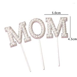 Festive Supplies Acrylic Happy Mother's Day Cake Topper Mum Birthday Gold Mom For Party Decorations