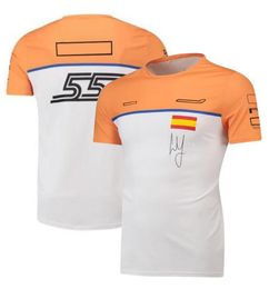 F1 Formula One Team Uniform Mens Round Neck Sports Short Sleeve T-Shirt Plus Size Custom Racing Suit205f