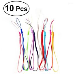 Clothing Yarn 10pcs Colorful Hand Wrist Lanyard Strap String For USB Flash Drives Keys Keychains ID Name Tag Badge