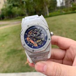 Orologio da polso da uomo della serie versione smerigliata Movimento meccanico automatico superiore Moda per ragazzi Tutti gli abbinamenti Business casual