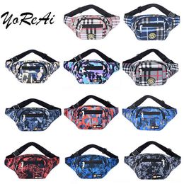 Yorai New Bag Canvas Unisex Fanny Pack Waist Hip Belt Bags Purse Pouch Pocket Travel Running Sport Bum High Quality waterproof J220705