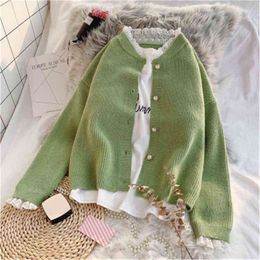Women's Sweaters Casual Knitted Jacket Women Lace 2020 New Autumn Sweater Vest Fashion Loose Korean Style AllCompetition Top Sweater ZY5175 J220915