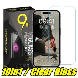 9H Premium Tempered Glass Screen Screen Protector Film For Iphone 14 Pro Max 13 12 11 XS XR 6 7 8 Samsung S22 Plus S21 FE A13 A33 A32 A52 A73 A82 Factory Wholesale Price