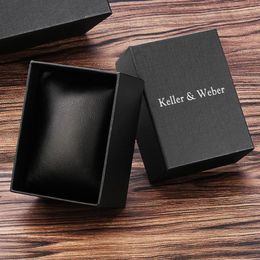 Watch Boxes Gift Box Black Rectangular Watches Gifts Leather Soft Pillows Exquisite Packaging For Friend