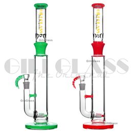 18 inches American Colour hookah Tonardo heady inline perc glass water pipe smoking bongs dab rig wax pipes oil rigs Colourful bong