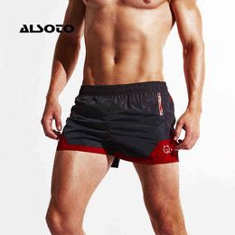 Men's Swimwear Alsoto Sexy Board Shorts Men Summer Sport Shorts Sport Running Loose Short Pants Men Beach Pants Strand Water Shorts J220913