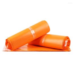 Gift Wrap 50Pcs/Lot Orange Courier Bags Big Size Frosted Storage Bag Self-Seal PE Material Envelope Mailer Postal Waterproof