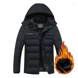 Men's Down Men's & Parkas 2022 Winter Jacket Men -20 Degree Thicken Warm Hooded Coat Fleece Man's Jackets Outwear Jaqueta