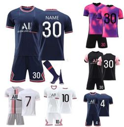 Erkek Tişörtleri Trailsits Paris Futbol Jersey Saint Germain Futbol Gömlekleri Çocuk Hayranları Mbappe Üniformaları