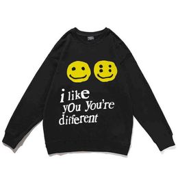 Men's Hoodies Sweatshirts 19SS CPFM XYZ Sweatshirt Graffiti Smile Face CPFM.XYZ W.W.C.D I LIKE YOU Hip Hop Pullover CPFM Men Women Sweatshirts