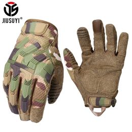 Five Fingers Gloves Tactical Full Finger Gloves Touch Screen Army Military Paintball Airsoft Combat Shooting Rubber Protective Antiskid Men Women 220921