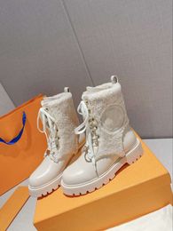 2022 Woman TERRITORY FLAT RANGER Leather Biker Boots Lady Desert High Top Martin Sneakers Size 35-41