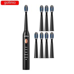 Toothbrush wholesale Electric Timer 5 Mode USB fast charging GL39611TG Adult Teeth Brush drop deliver within 24 hours 220921