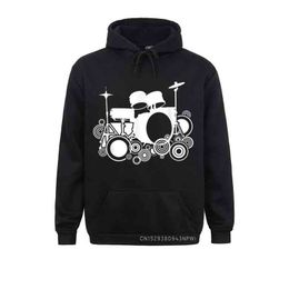 Hoodies Hoodies Cool Drum Kit Percussion Vintage Retro Drummer Pullover Winter Hoodies Long Sleeve Birthday Clothes Novelty Sweatshirts