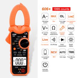 Instruments VICTOR Digital Clamp Metre 5999 Counts AC DC 600V 600A With Live NCV Flashlight