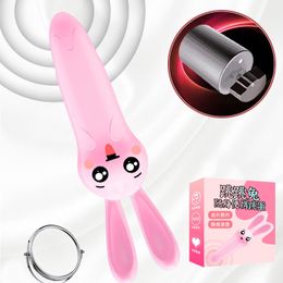 Beauty Items 2022 The New Jumping Bunny Vibrators for Women Masturbator Stick Aldult Flirt Cute Mini AV sexy Toys Shop Vibrator