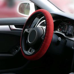 Steering Wheel Covers Car Auto Cover All Seasons Elastic Breathable Anti-slip Universal For 15''/37-38cm Accessories