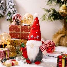 Christmas Decorations Christmas Faceless Doll Merry Christmas Decoration Stuffed Toy Santa Plush Doll Gnome Scandinavian Dwarf Elf Ornament Tree Decor 220921