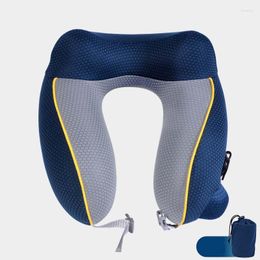 Pillow Press Inflatable U-shaped Outdoor Travel Aircraft Neck Folding Seat Cushion Headrest