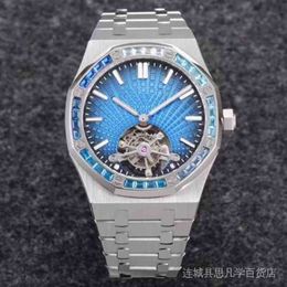 26530 Series Real Wheel Flywheel Mechanical Watch Stainless Steel Super Luminous Waterproof Sports