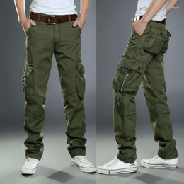 Outdoor Pants Men Sports Casual Cargo Combat SWAT Army Military Cotton Many Pockets Stretch Flexible Man Trousers Plus Size