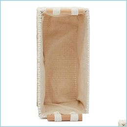 Tissue Boxes Napkins Woven Cotton Rope Storage Basket Mtifunctional Box Vintage Decoration For Kitchen Living Room Bathroom Drop Del Dh4Ux