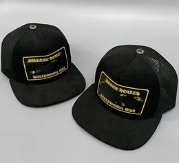 Design Gold Letter Embroidery Caps Male Hip Hop Travel Visor Mesh Male Female Cross Punk Baseball Hats