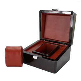 Watch Boxes Solid Wood Case Jewellery Storage With Pillow Wristwatch Display Holder
