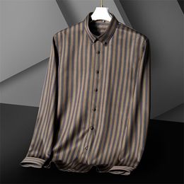 Men's Casual Shirts Stretch AntiWrinkle Cotton Men's Dress Shirts Long Sleeve Designer Clothes For Men Slim Fit Camisa Social Business Blouse 220921