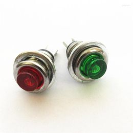 Switch JOYING LIANG Red / Green Button DS-101 8MM Self-reset Press Unlocked Round 2PCS Retail