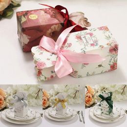 Storage Bags 50pcs/Set Gifts Box Paper Wedding Candy Boxes Bomboniera Giveaways For Baby Shower Birthday Party Weddings Favors