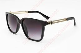 Fashion Designer Greca Squared Sunglasses For Women Men Retro Oversized Frame Luxury Sun Glasses Ins Trending Shades UV400 Ladies Eyeglass Lunette De Soleil 169801