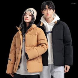 Men's Down Men's & Parkas 2022Winter Jacket Men Women Coat Hoodies Stand Collar Thicken Windproof Couple Wear Outerwear Korena Design