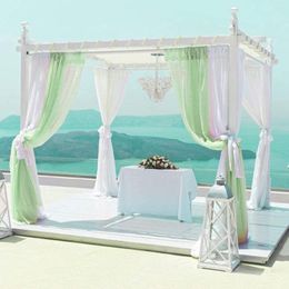 Party Decoration Wedding Backdrop 5x1.35m Sheer Scarf Organza Table Runner Arch Valance Swags Event Reception