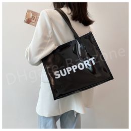 HBP Shoulder Bags Popular Transparent Large Capacity Women's 2022 New Trendy Jelly Tote Bag