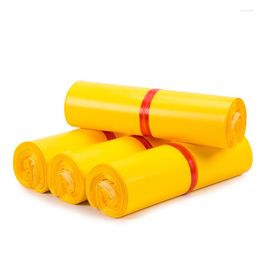 Gift Wrap 50Pcs/Lot Yellow Courier Bags Frosted Self-Seal Adhesive Mail Bag Storage Envelope Mailer Mailing