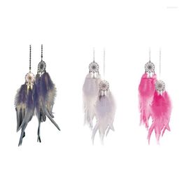 Interior Decorations Auto Rearview Mirror Pendant Cute Dream Catcher Ornaments For Car Decoration Birthday Presents Wind Chimes